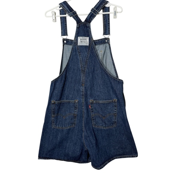 Levi’s Strauss Vintage Cotton Red Tab Denim Shortalls Medium - Picture 3 of 7